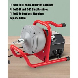 1Pcs Drop Head Auger Fit for K-40 K-45 Sink Machine K-400 K-3800 Drum Machine K-50 Sectional Machine Replace 63065
