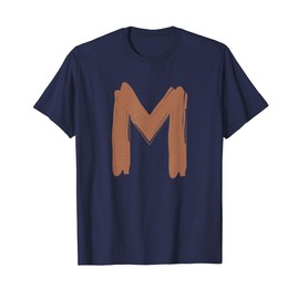 Creative Bold Leather Letter M - Design - Alphabet - Marker T-Shirt