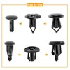 TOTMOX 120pcs Car Bumper Retainer Rivet Clips Set with Removal