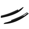 2Pcs/Set Front Headlight Eyebrow Eyelid Strips Cover Trim Glossy Black