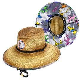 Peter Grimm, Grateful Dead Lifeguard Sunhats, Straw Unisex (Friendly)