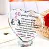 Ornalrist 40th Wedding Anniversary Romantic Gifts for Couple Ruby Wedding
