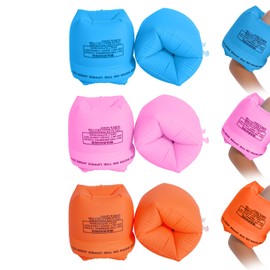 Arm Floaties Water Wings Safe for Kids Children Adults 2Pink+2Blue+2Orange
