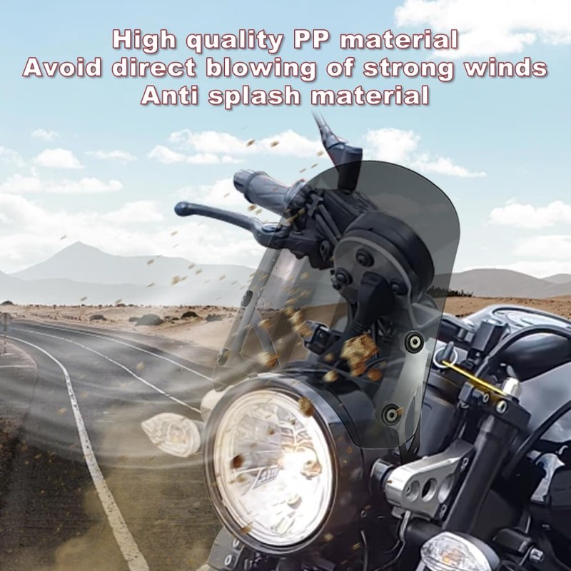 Xitomer Windshield Windscreen Compatible with XSR900 2016-2021 XSR900 Windshield with