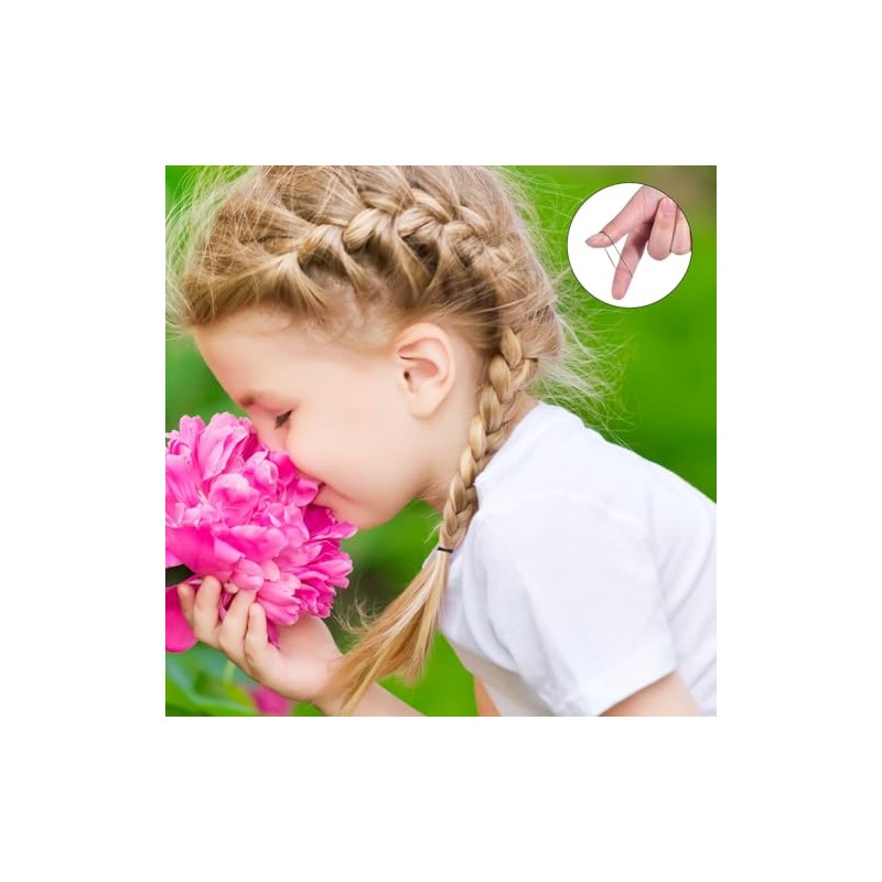 Triko Paquete de 1000 Mini Ligas Cabello para Mujer, Gomas