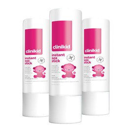 Clinikid Instant Sos Stick, For Soothing Dry, Chapped Skin, Minor Cuts and Scrapes, 0.24 Oz (3)