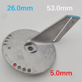 Canyoyi Zinc Trim tab Anode Compatible with Suzuki Outboards 55125-90J001 55125-90J00 60 HP DF60 70 HP DF70 80 HP DF80A 90 HP DF90 100 HP DF100 115 HP DF115 140 HP DF140 2001 2002 2003-2009 24-235
