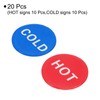 PATIKIL Self Stick Hot/Cold Water Label, 10 Pairs/20 Pack Acrylic