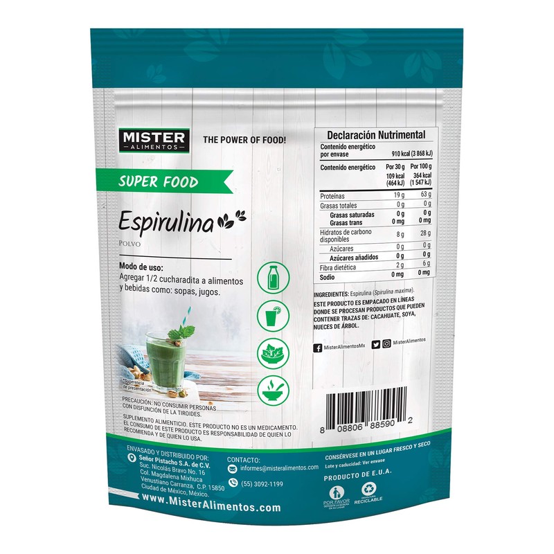 Mister Natural Espirulina, 250 g