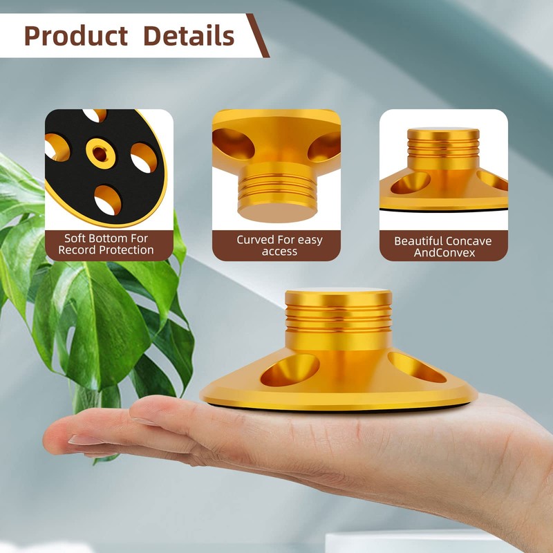 Preffair 107g Record Weight Stabilizer Aluminum Turntable LP Vinyl Disc