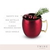 Twine Rustic Holiday Moscow Mule - Taza (473 ml), multicolor