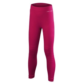 FALKE Unisex Kids Wool Tech. Base Layer Leggings, Thermal, Pink (Berry 8284), 7.5-9, 1 Pair