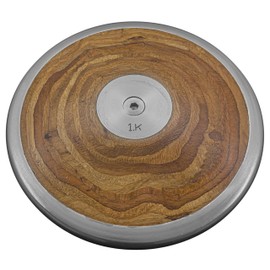 Champion Sports Wood Competition Practice Discus, 1.0 kg , Brown