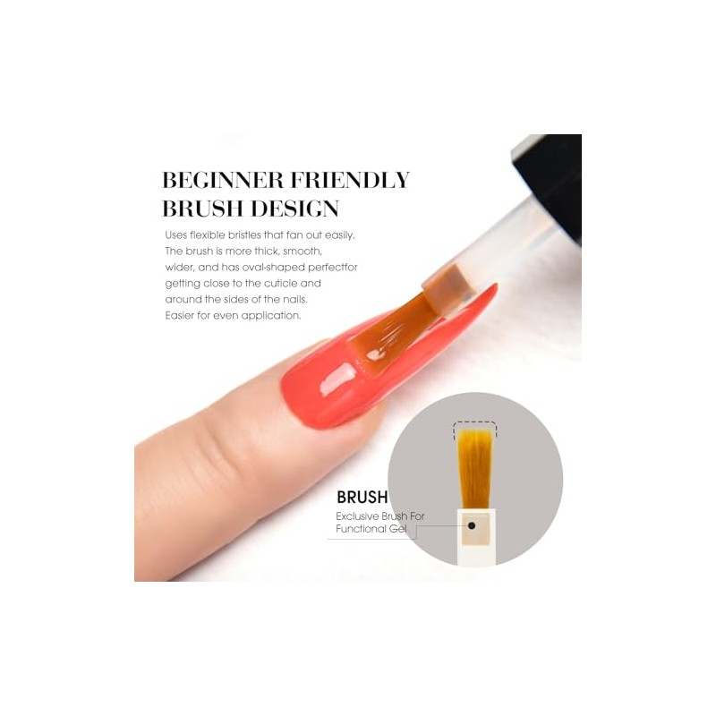 CANNI - Esmalte de uñas en gel de color rojo