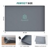 Under Sink Mat, 25" x 22" Silicone Kitchen Cabinet Tray,