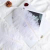 VONMXVTE 24pcs White Ostrich Feathers 10-12inch (25-30cm) for Wedding Flower