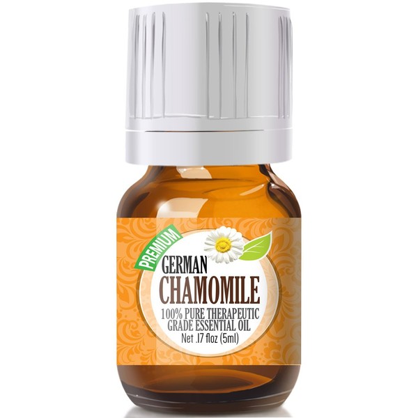 Healing Solutions German Chamomile 100% Pure, Best Therapeutic Grade Essential Oil - 5ml