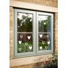 26 Valentines Hearts - Window Vinyl Static Cling decals -