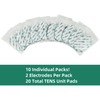 FITOP 20 Pcs TENS EMS Snap On Electrode Pad with