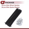 HEROFFIX 36 Set 12G Bicycle Spokes 165mm Bike Wheel Spokes