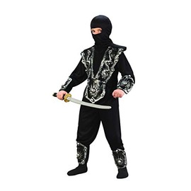 Ninja Warrior Child Costume Silver - Large