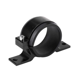 Car Fuel Pump Bracket, Aluminum Alloy 60mm Car Fuel Pump Mount Mounting Bracket Single Filter Clamp Cradle(black)