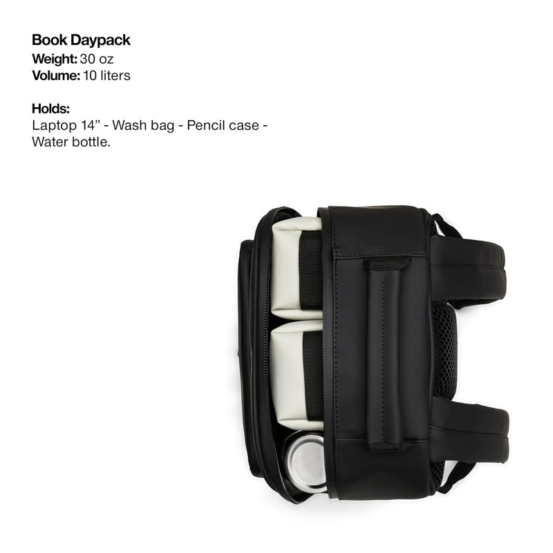 RAINS Book Daypack - Green Laptop Backpack for Men and