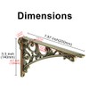 HARPOON 8 Inch Shelf Brackets 2 Pack Heavy Duty Wall