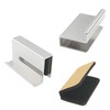 ITROLLE 2PCS 1.6'' Glass Finger Edge Pull Window Display Cabinet
