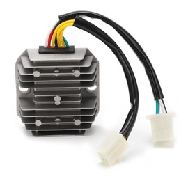 Voltage Regulator Rectifier 7 Wires DualPlug Aluminum Alloy ABS for Scooter Moped ATV 12V