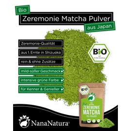 Organic Ceremony Matcha Tea Powder from SHIZUOKA Japan 30g | Ceremonial Grade 1st Harvest | Hand Picked & Ground to Green Tea Powder by Granite Stone Mill | 100% Natural