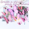24 PCS 3D Butterfly Wall Sticker Decor, DIY Butterfly Decorations,