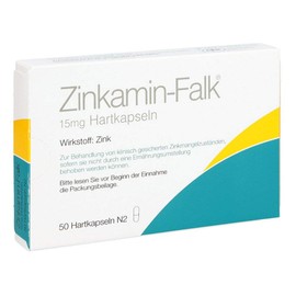 ZINKAMIN Falk 15 mg Hard Capsules Pack of 50