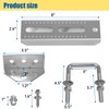 4 PCS 8" Galvanized Swivel Top Bunk Bracket Kit for