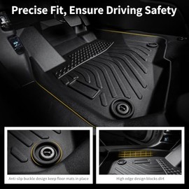 Alfombrillas y forro de carga para Volkswagen Jetta 2019-2026, juego de alfombrillas automotrices todo clima de TPE para VW Jetta, accesorios impermeables, negro