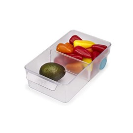 Joseph Joseph 851663 Refrigerator Storage, Refrigerator Organizer, Storage Caddy, Large, Translucent