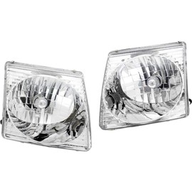 CarLight360: For Ford Explorer Headlight 2001 2002 2003 Pair Driver and Passenger Side w/Bulbs DOT Certified Replaces FO2502170 + FO2503170