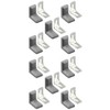 SagaSave L Corner Brackets, 10PCS Shelf Brackets, 90 Degree Right