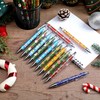 KAHEIGN 48Pcs Christmas Ballpoint Pens, 12 Styles Retractable Black Ink