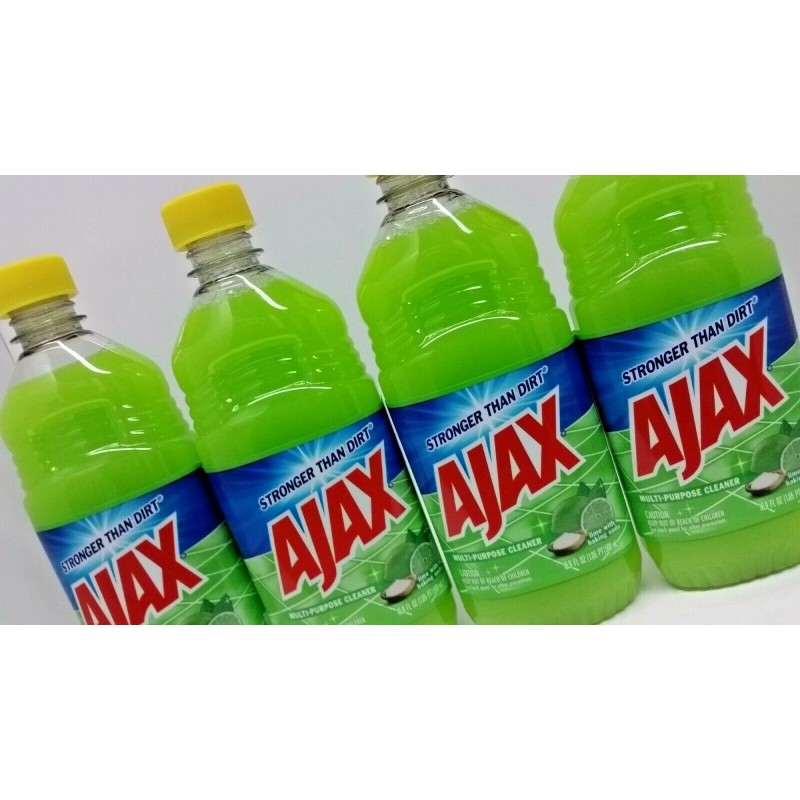 Ajaxx (LOT 4 Bottles) Ajax LIME w/ Baking Soda All