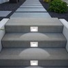 BAZZ White Integrated LED Step Stair Light Motion Sensing, Indoor/Outdoor