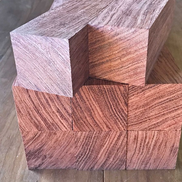 Bubinga Wood Turning Blanks 2" x 2" x 36" (1pcs)
