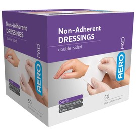 Aero Healthcare Aeropad Low Adherent Dressing 10 x 10cm, 50 count