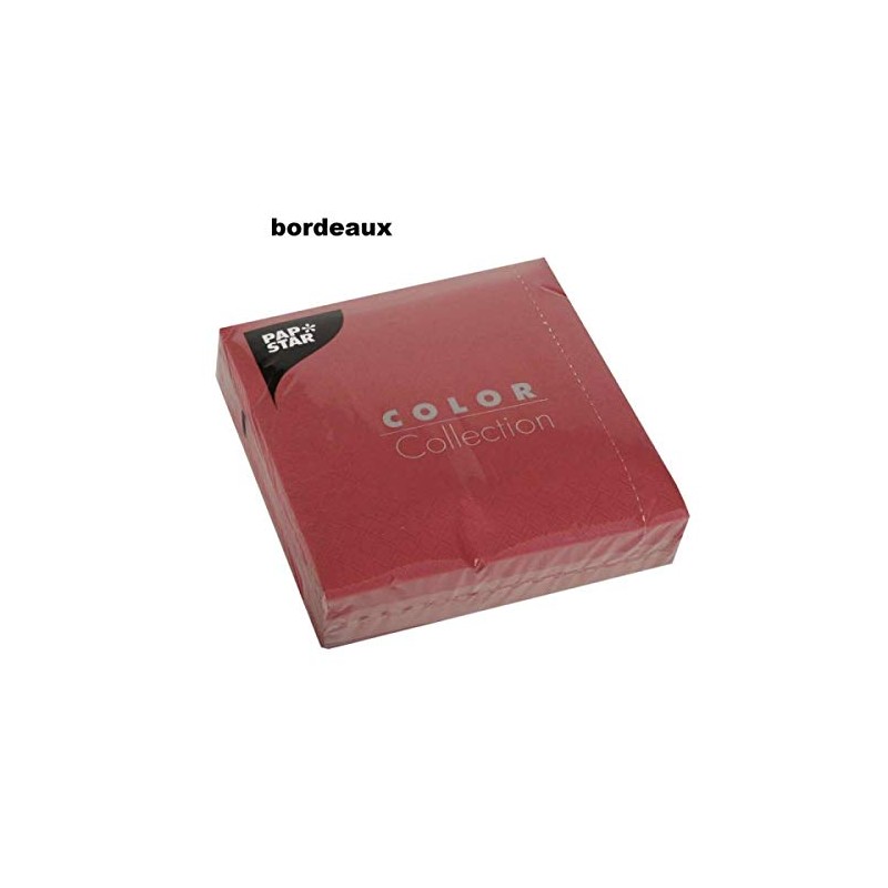 Serviette - 33 x 33 cm - uni - 3-lagig