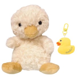 REYOK Stuffed Plush Toy Duck Cute Yellow Duck Plush Keychain Plush Little Yellow Duck Series Toys Keychain Yellow Duck Plush Set for Children Gift Bag Purse Backpack Decorations