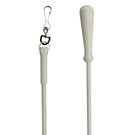 GMA 30 Inch Metal Drapery Curtain Wand Pull Rod Stainless Steel Swivel Snap Hook|Firm Grip, Durable and Easy to Use (3) Pieces Per Pack