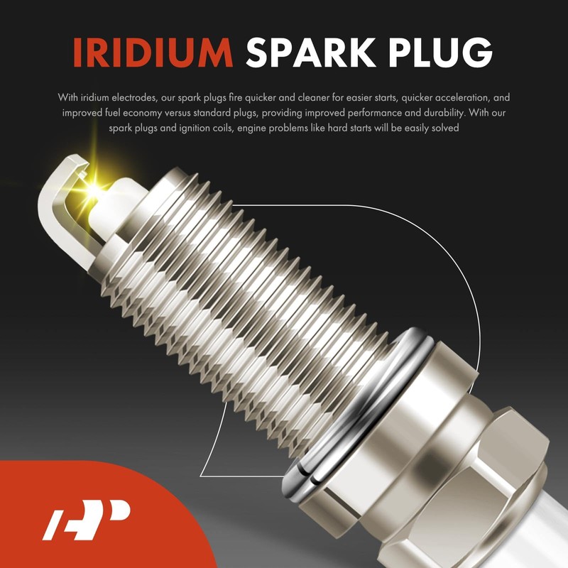 A-Premium (Blue) Set of 8 Ignition Coil Pack and Iridium
