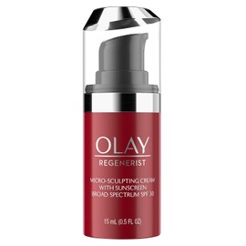 Face Moisturizer by Olay Regenerist Micro-sculpting Cream Face Moisturizer With SPF 30, Travel Size, 0.5 Fluid Ounce