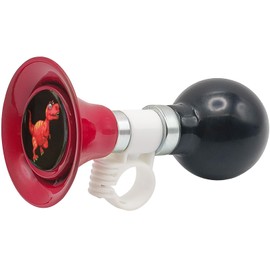 YeloYolker Kids Bike Horn, Cute Bicycle Handlebar Air Horn for Boys, Toddlers Universal Bike Accessories for Tricycle, Balance Bike, Scooter(T-Rex)