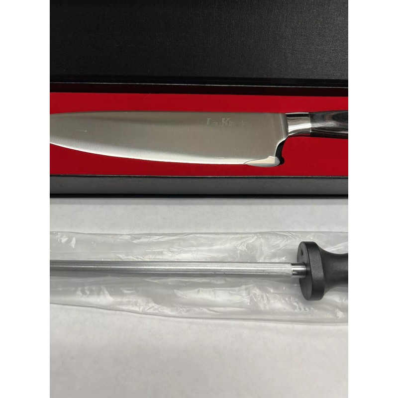 LauKingdom Series 8” Chef Knife w/sharpening steel